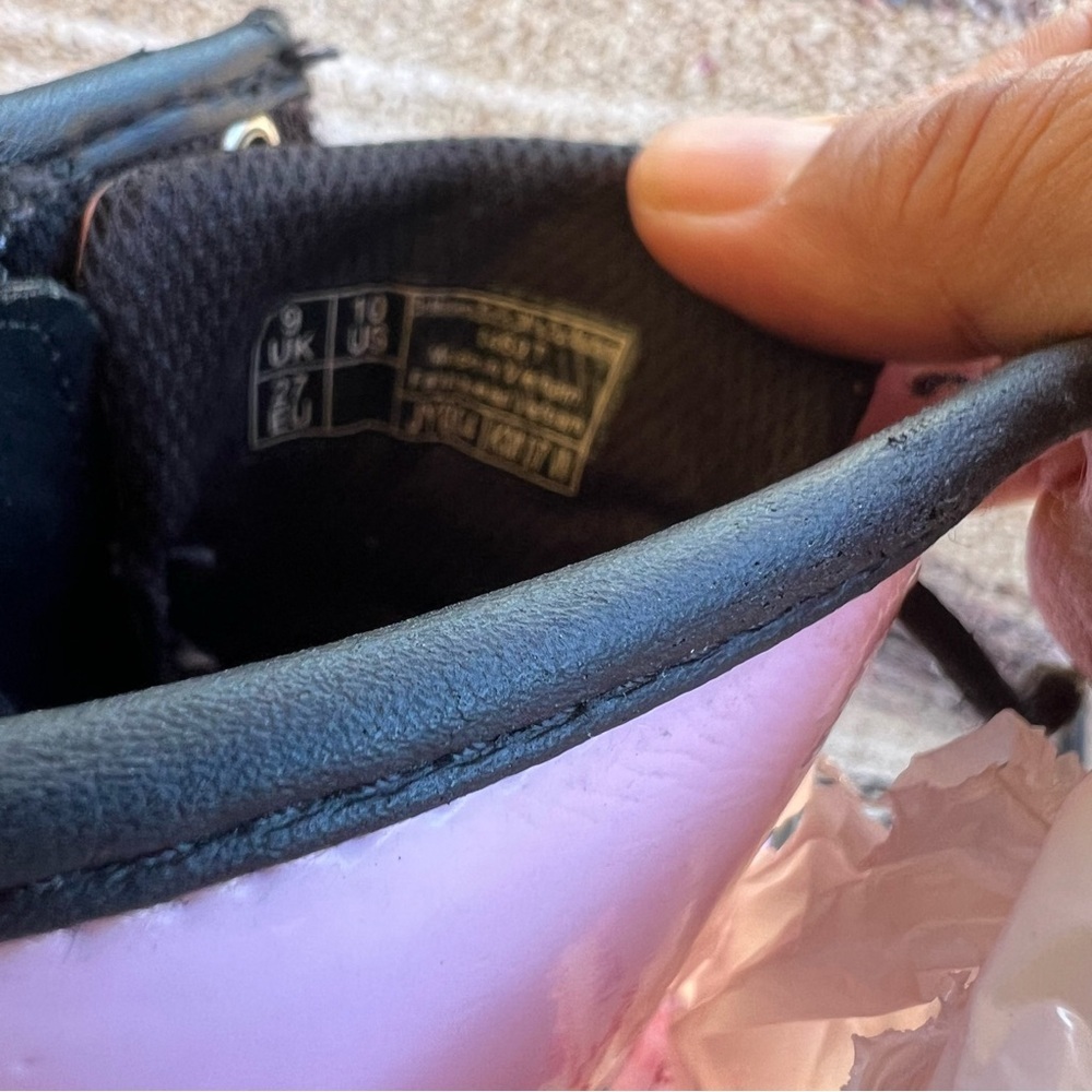 Dr. Martens Girl's Grade School 1460 “Pale Pink” Patent Combat Boots Size-10 - Picture 8 of 8